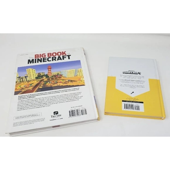 Lot of 2 The Big Book of Minecraft Unofficial Guide Building Games Plus Mojang - Picture 4 of 8